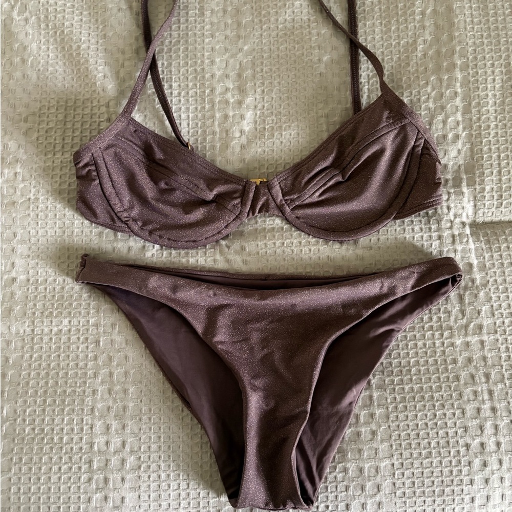 L*Space Missy bikini in Pebble